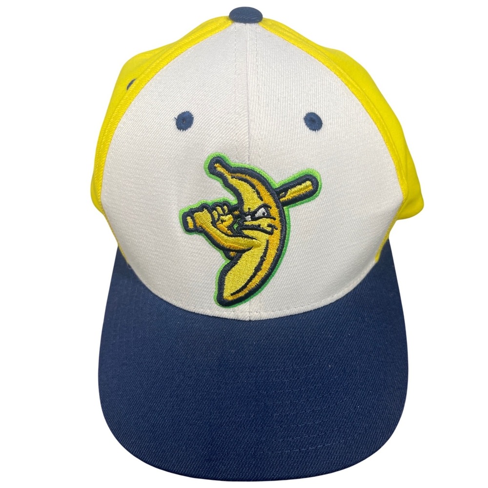 Zephyr Savannah Bananas Baseball Hat Navy Blue Yellow White Size M
